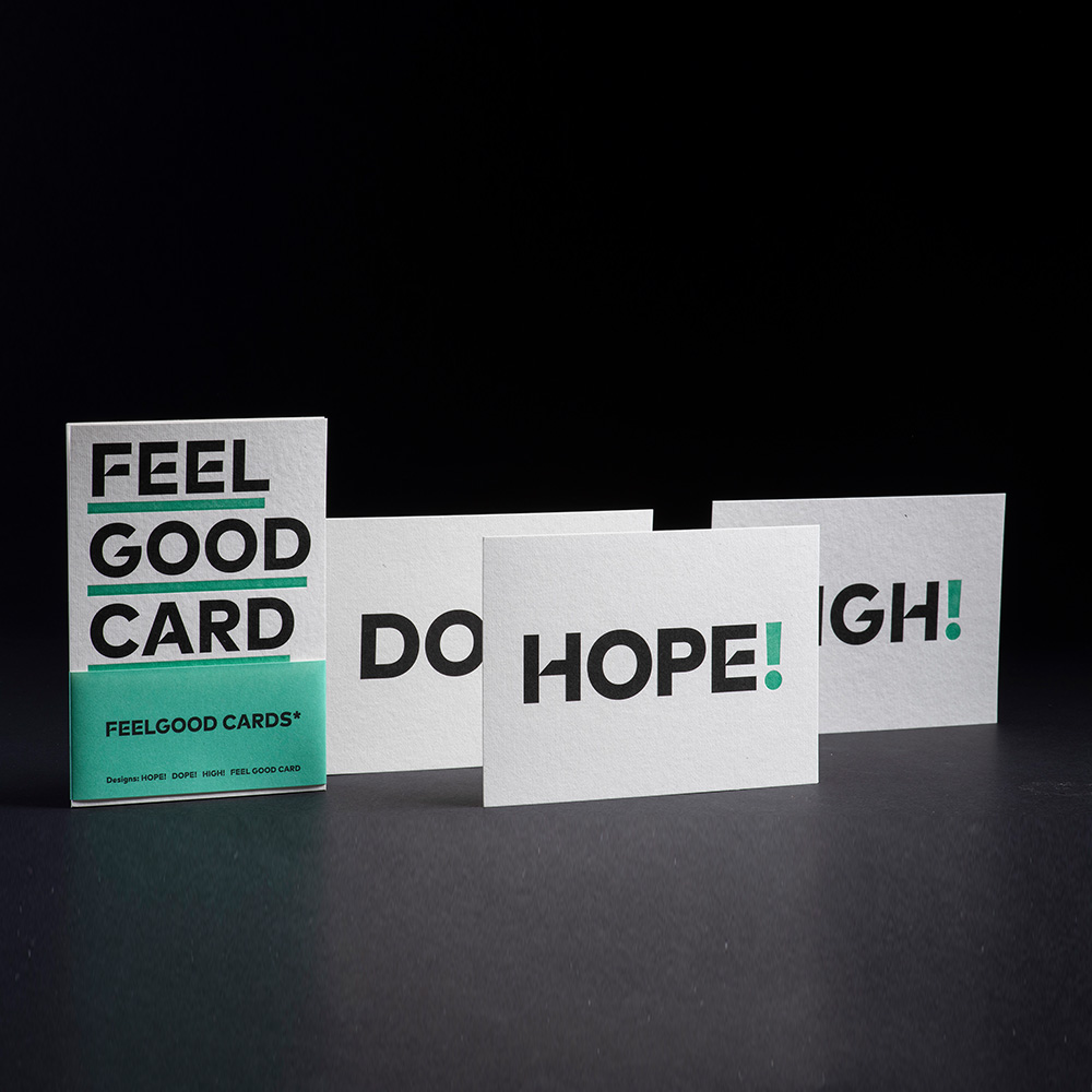 Postkarte Hanf - HOPE, DOPE, HIGH, ...