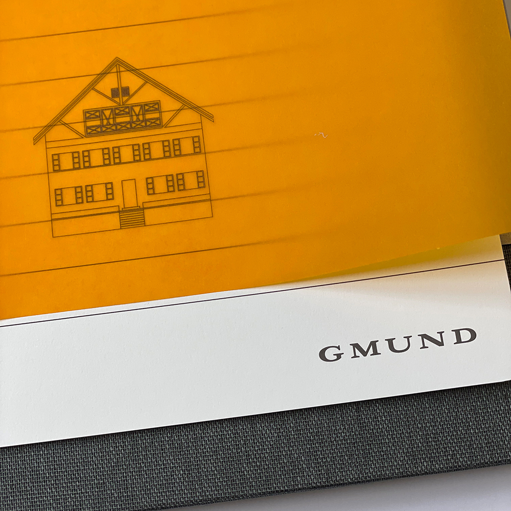 Gmund Projektbuch Leinen - Midi+ graphite