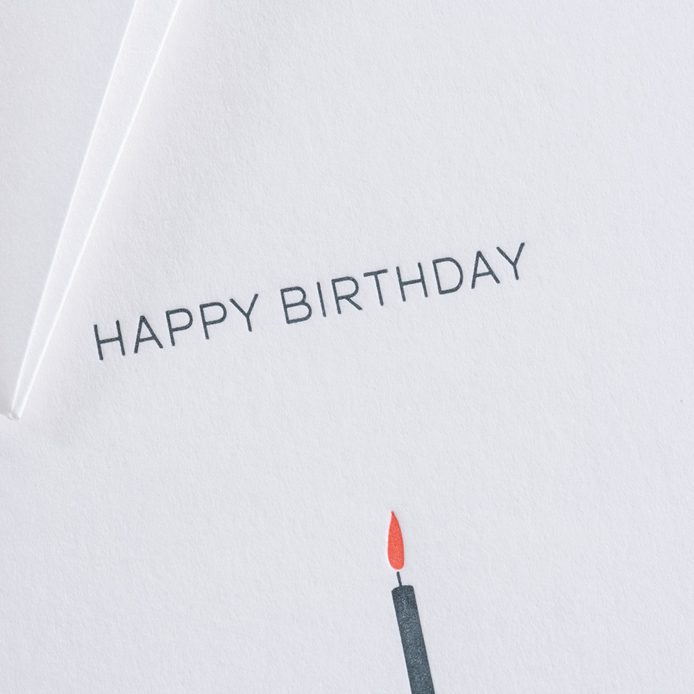 Grußkarte Letterpress² - Happy Birthday