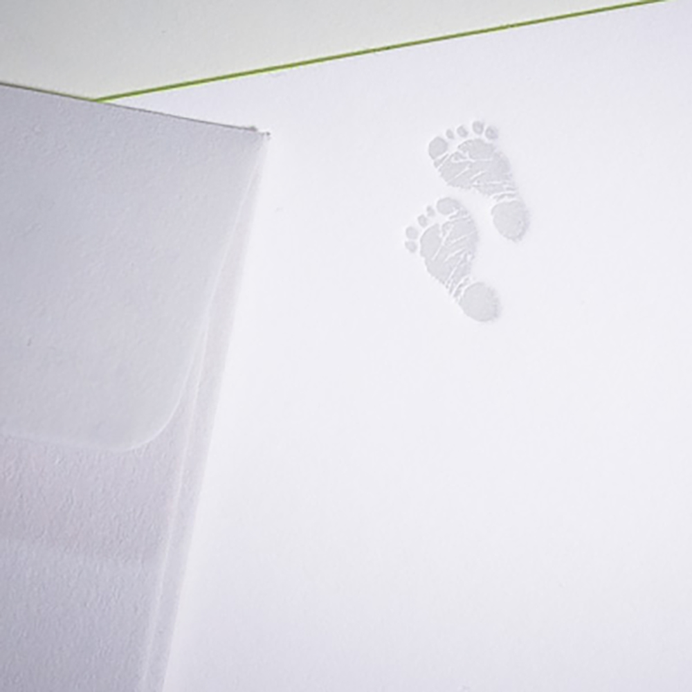 Grußkarte Icon - Baby Fußabdruck