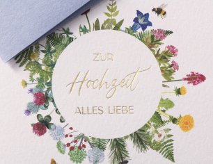 Grußkarte Für Immer - Hochzeit Floral
