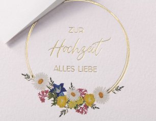 Grußkarte Für Immer - Blumenbouqet