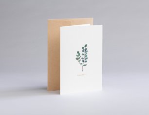 Grußkarte Botanicals - Eukalyptus