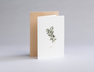 Grußkarte Botanicals - Olive