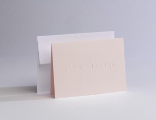 Grußkarte Deeply Impressed - Alles Liebe