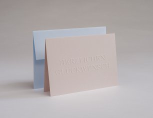 Grußkarte Deeply Impressed - Herzlichen Glückwunsch