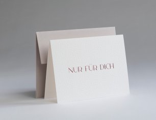 Grußkarte Heather - NUR FÜR DICH