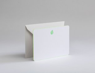 Grußkarte Icon - Blattgrün