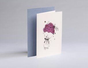 Grußkarte Illustration - Flowers