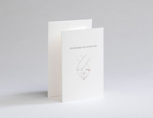 Grußkarte Letterpress² - Ein Pärchen wie im Märchen