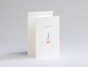 Grußkarte Letterpress² - Happy Birthday