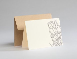 Grußkarte Ostern - Blumen - violett