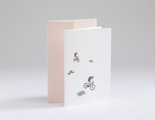 Grußkarte Spuren am Tegernsee - Mountainbike