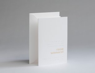 Grußkarte Weihnachten Prägung - Ein Stern geht auf die Reise