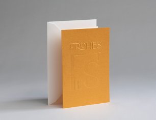 Grußkarte Weihnachten Prägung - Frohes Fest
