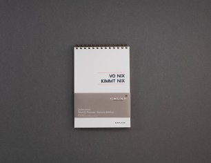 Gmund Letterpress Weekly Planner - Bavaria Edition - Vo nix kimmt nix