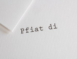 Bayerische Trauerkarte - Pfiat Di