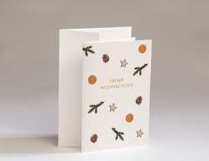 Weihnachtskarte Christmas Mood - Frohe Weihnachten - Bier Papier