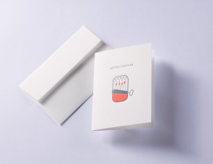 Grußkarte Letterpress² - Better together