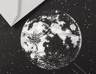 Grußkarte Universe A5 - Moon