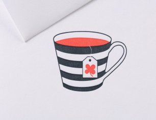 Grußkarte Letterpress² - Alles wird gut