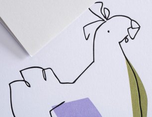 Grußkarte CharakTiere - Wilde Henne