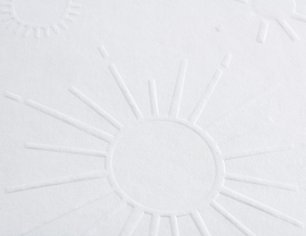 Grußkarte Embossed Love - Sonnenschein