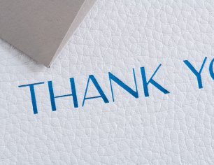 Grußkarte Heather - Thank you