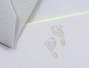 Grußkarte Icon - Baby Fußabdruck