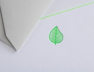 Grußkarte Icon - Blattgrün