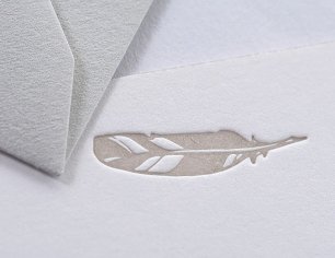 Grußkarte Icon - Feder