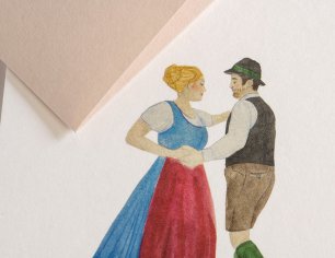 Grußkarte Spuren am Tegernsee - Waldfest