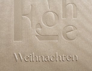 Grußkarte Weihnachten Prägung - Frohe Weihnachten