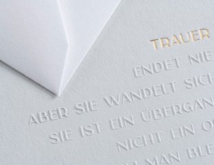 Trauerkarte - Teil der Liebe