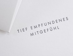 Trauerkarte - Tief empfundenes Mitgefühl - A6