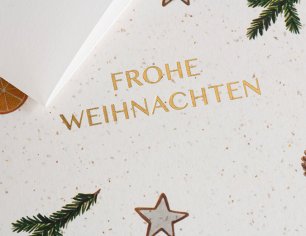 Weihnachtskarte Christmas Mood - Frohe Weihnachten - Bier Papier