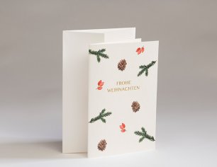 Weihnachtskarte Christmas Mood - Frohe Weihnachten - Hanf Papier