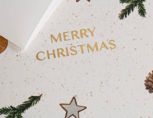 Weihnachtskarte Christmas Mood - Merry Christmas - Bier Papier