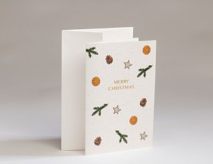 Weihnachtskarte Christmas Mood - Merry Christmas - Bier Papier