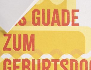 Grußkarte Bavaria - Ois Guade zum Geburtsdog