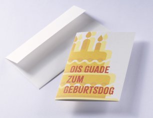 Grußkarte Bavaria - Ois Guade zum Geburtsdog