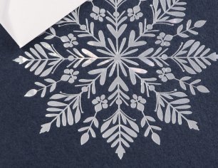 Weihnachtskarte Cozy Christmas - Eisblume moonlight