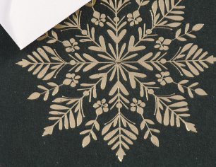 Weihnachtskarte Cozy Christmas - Eisblume - pine