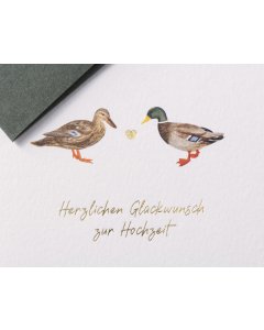 Grußkarte Für Immer - Enten Romanze