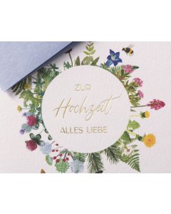 Grußkarte Für Immer - Hochzeit Floral