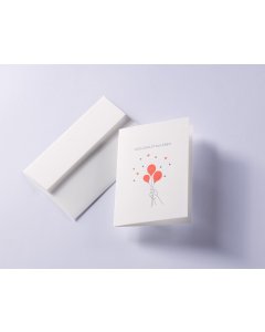 Grußkarte Letterpress² - Hoch sollst du leben