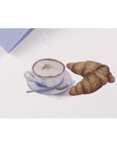 Greeting Card Traces at Lake Tegernsee - Croissant