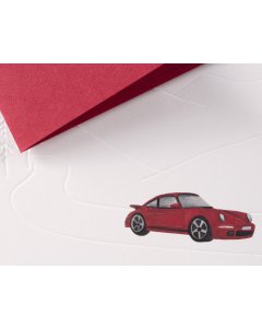 Greeting Card Traces at Lake Tegernsee - Sports car