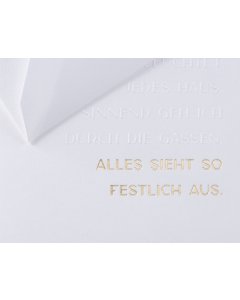 Christmas Card Embossing - Markt und Straßen